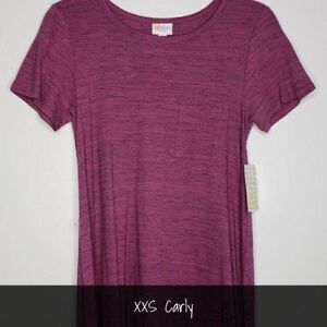 LuLaRoe Carly Dress XXS Microstriped NWT